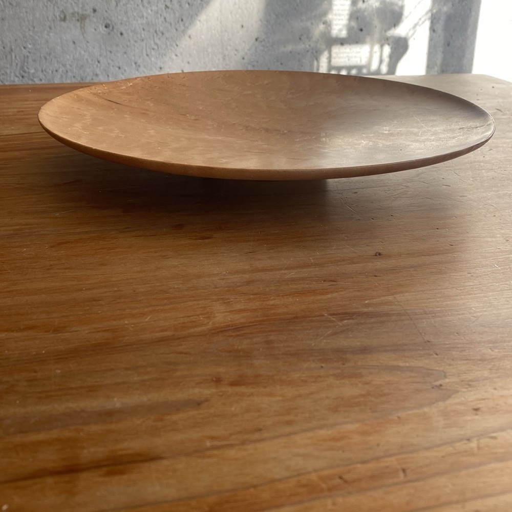 Hand turned Maple Pedestal Tray